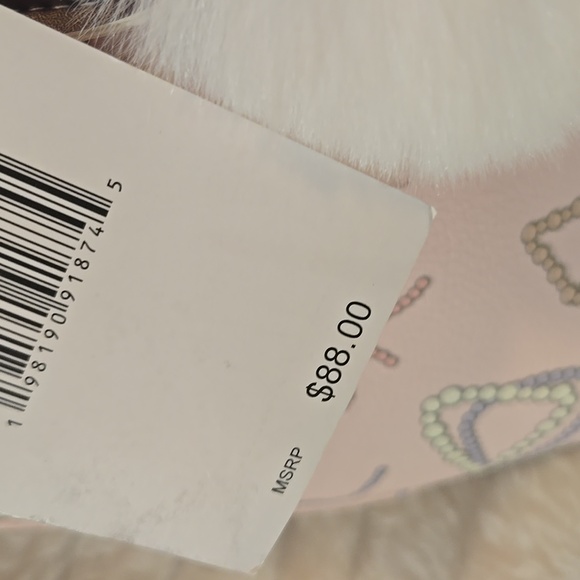 BETSY JOHNSON BOW PINK BAG WITH CHARM NWT - Picture 4 of 6